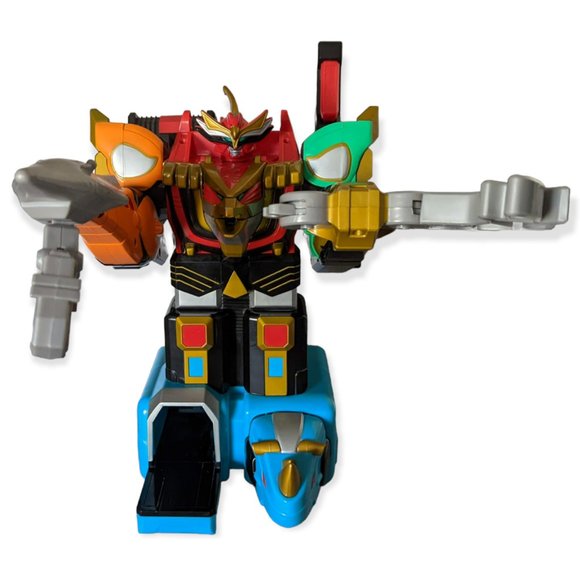 Bandai 2002 Power Rangers Wild Force Icarus Isis Megazord Figure 16" - Picture 10 of 16
